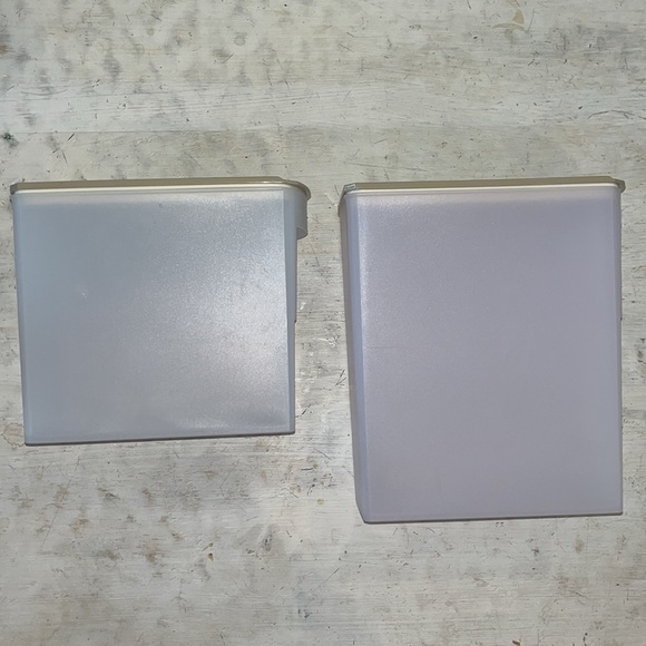 Tupperware Shelfsmart Slim containers with hazelnut seal top | size #4 & #3 - Picture 2 of 4